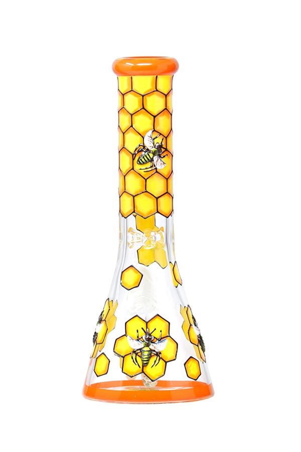 12.5 inch 3D-Wrap Honey Bee Beaker