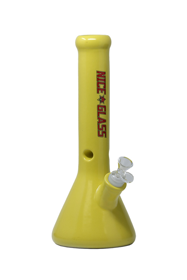 13 inch Yellow Ceramic Bong